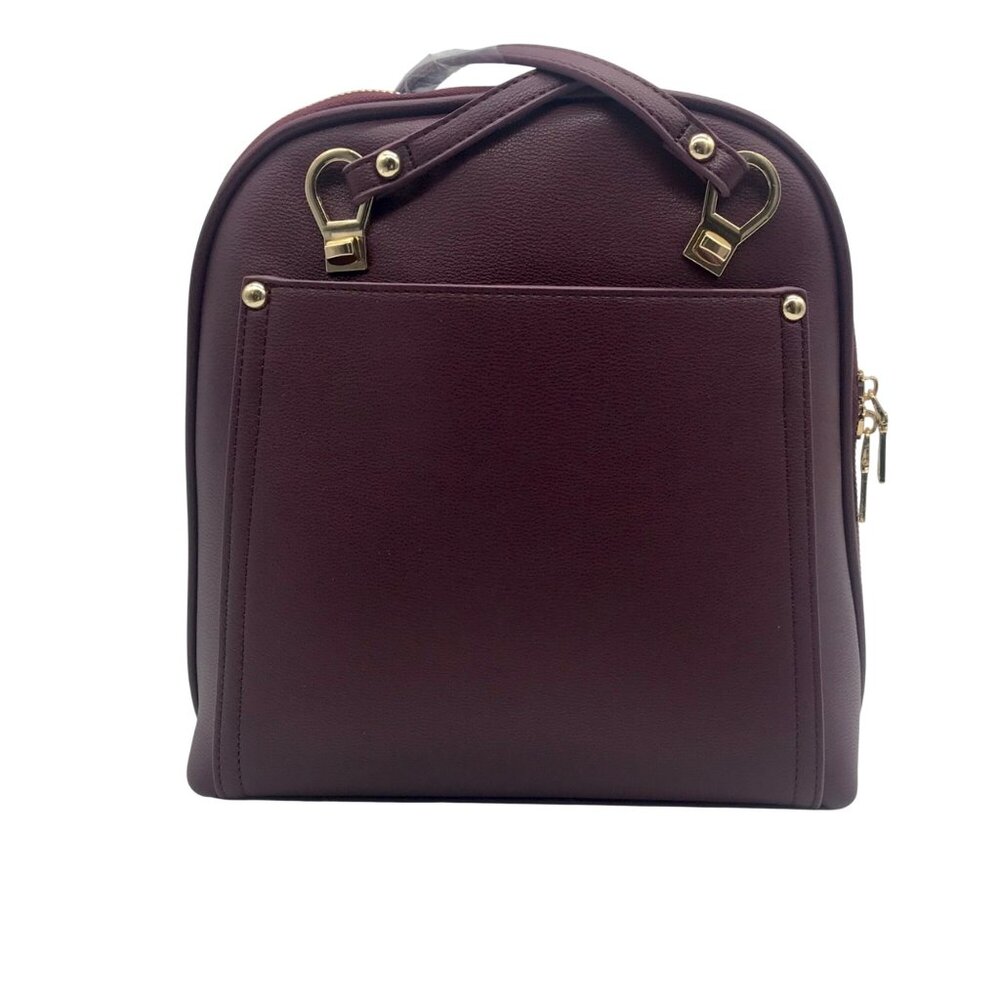 Miztique Burgundy Daisy Convertible Backpack Purse